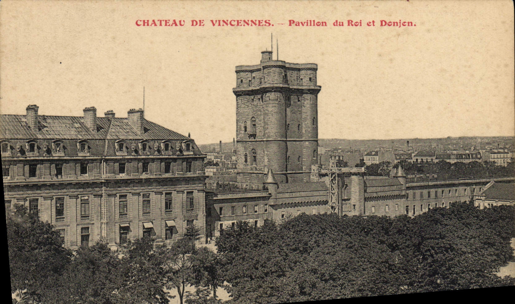 Château de Vincennes — Pavillon du Roi et Donjen — Lorp Photo, Paris