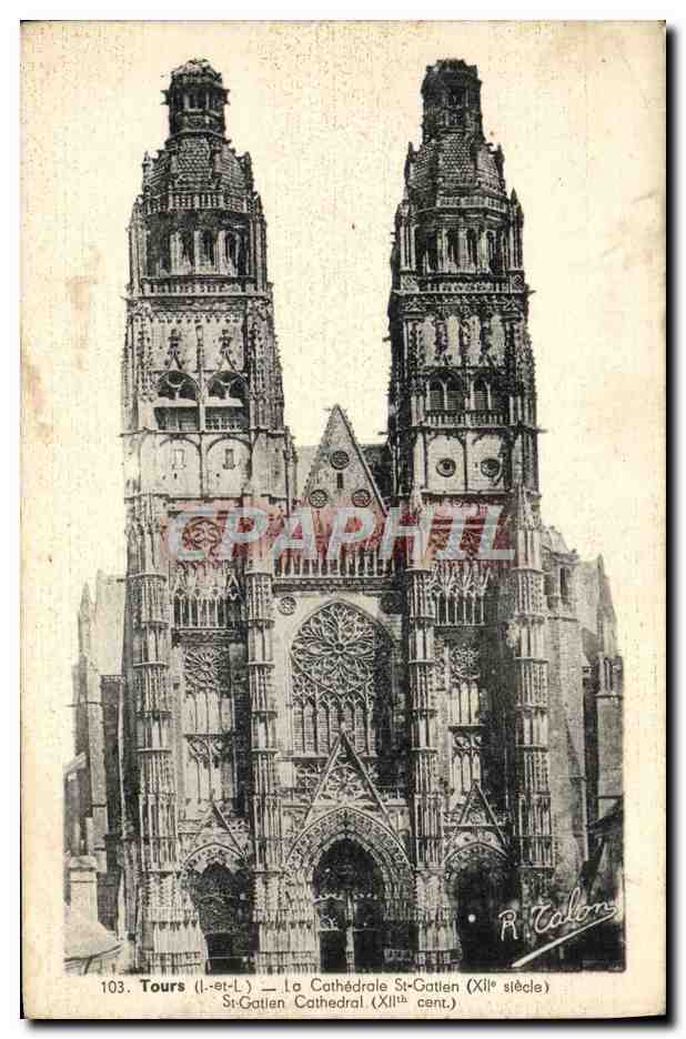 CPA Tours La Cathedrale St Gatlen