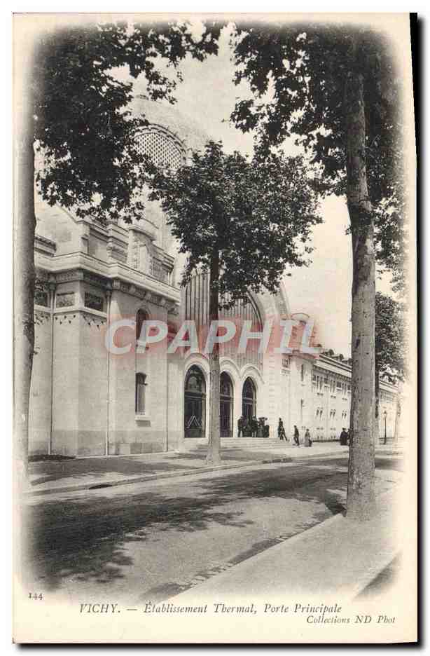 CPA Vichy Etablissement Thermal Porte Principale