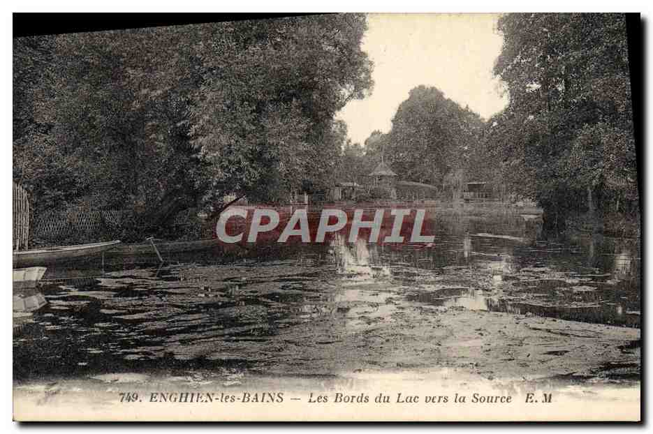 Enghien-les-Bains — Les Bords du Lac vers la Source — E.M. n°749