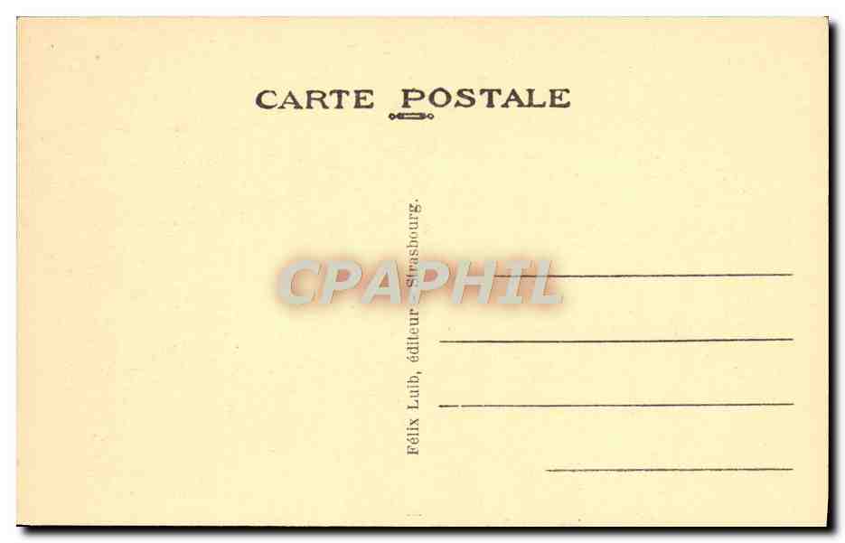 CPA Strasbourg Cathedrale — Verso