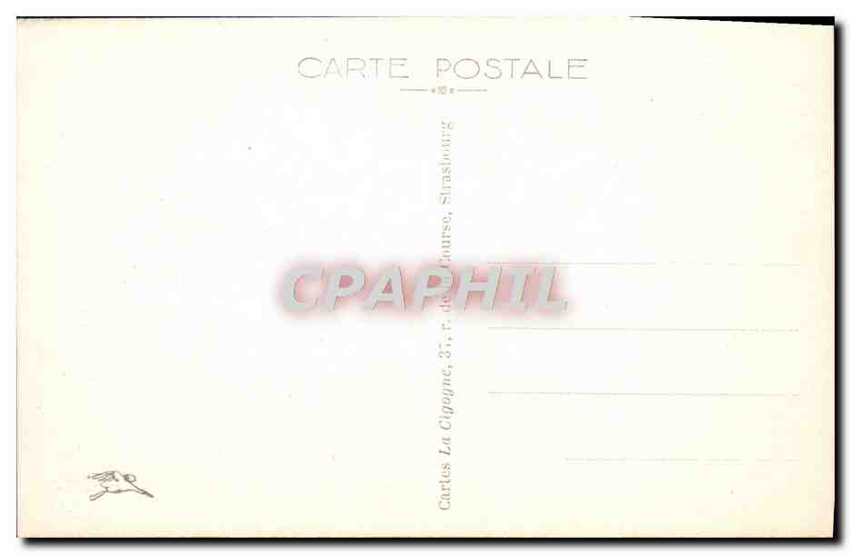 CPA Strasbourg La Cathedrale — Verso