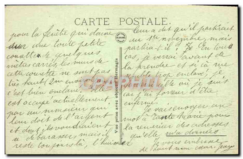 CPA Reims La Cathedrale Militaria — Verso