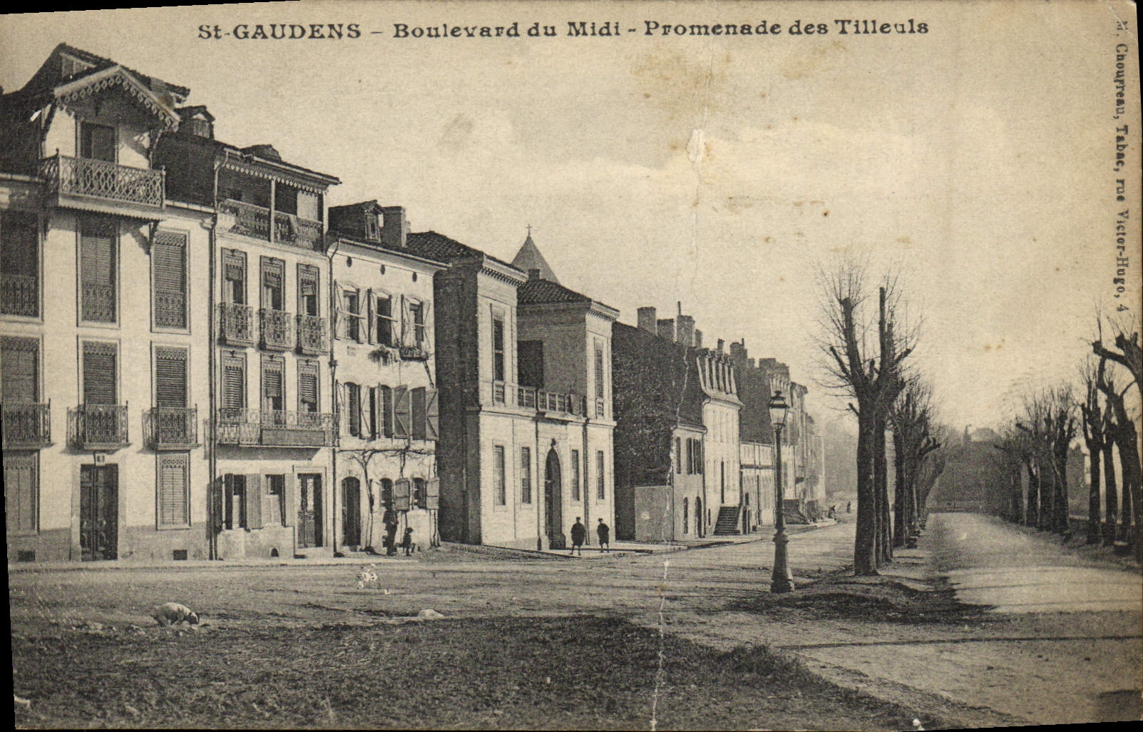CPA St Gaudens Boulevard du Midi Promenade des Tilleuls