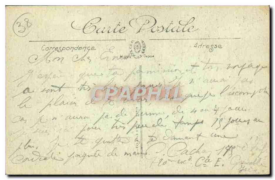 Grenoble — Pont de la Porte de France et Fort Rabel — Selecta — Verso