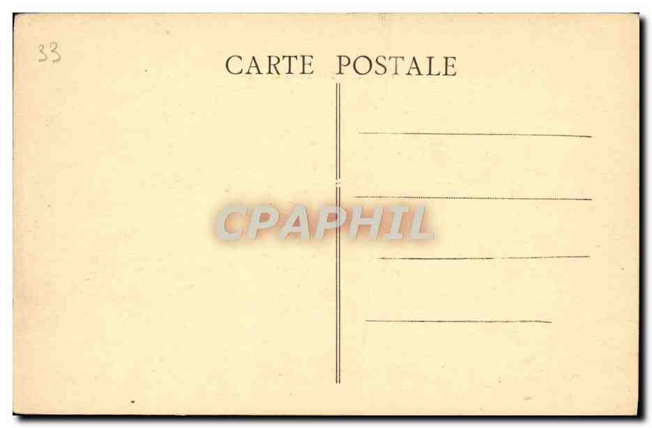 CPA Bordeaux Hotel de Ville — Verso