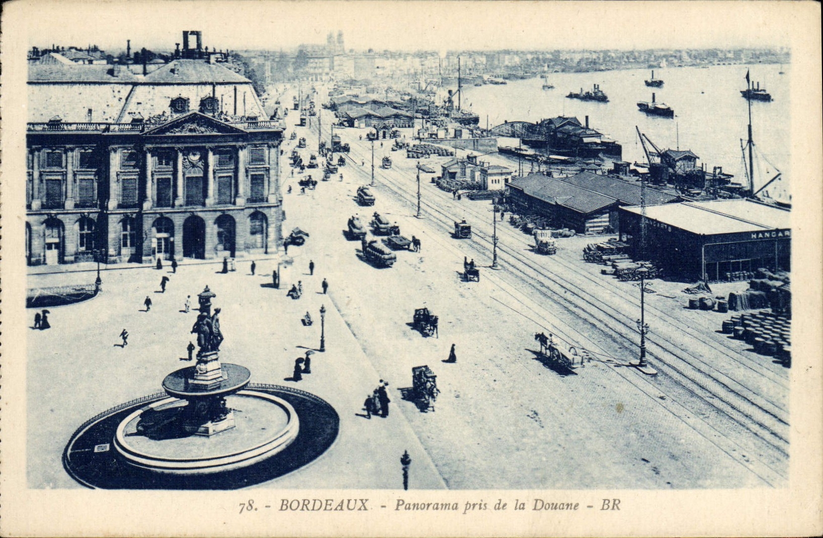 CPA Bordeaux Panorama Prise de la Douane