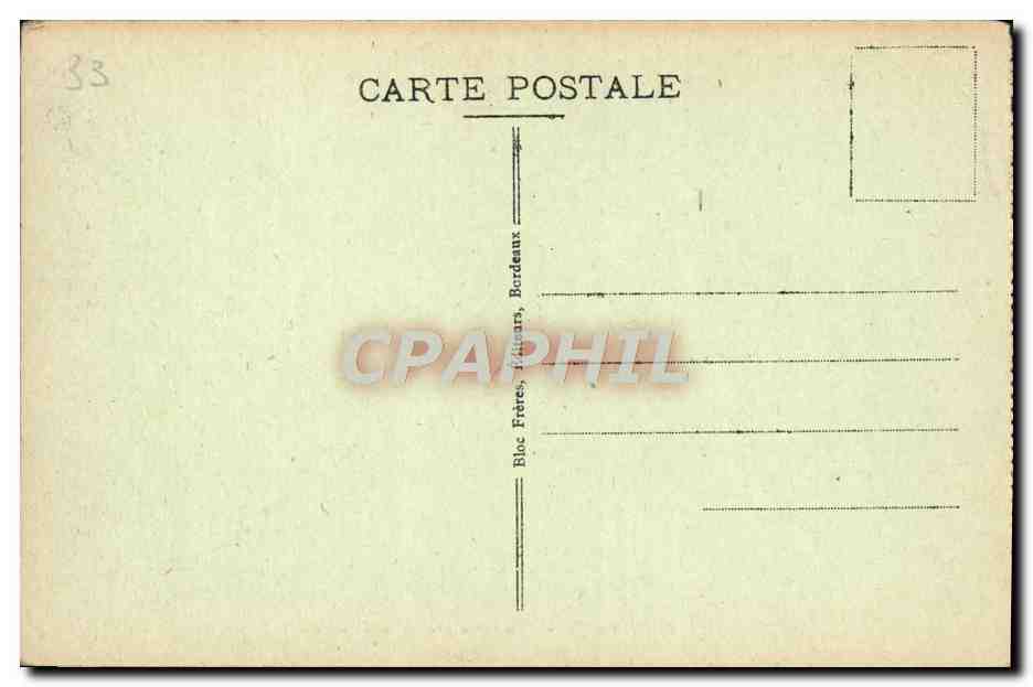 CPA Bordeaux Panorama Prise de la Douane — Verso