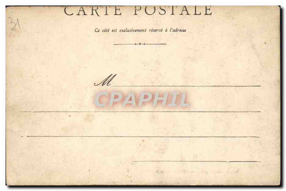 Toulouse, vue générale prise de l'église de la Dalbade — éditeur non identifié, n° de série non visible — Rückseite