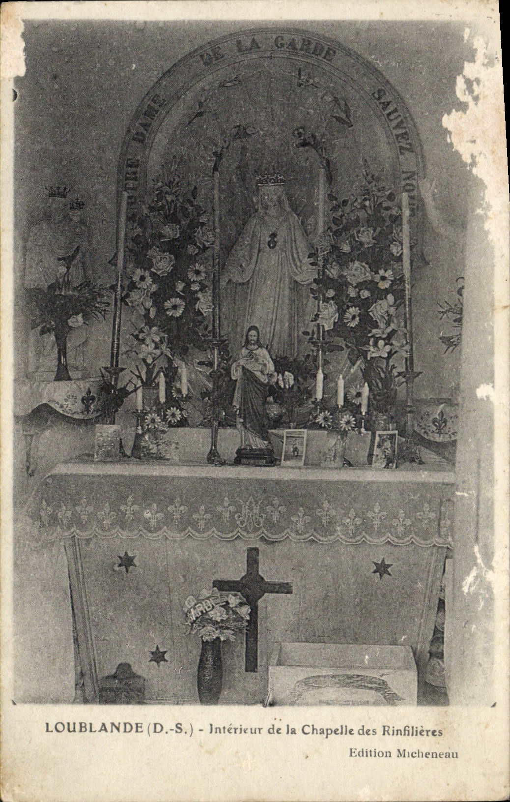 Intérieur de la Chapelle des Rinfilières — Loublande (D.-S.) — Édition Micheneau