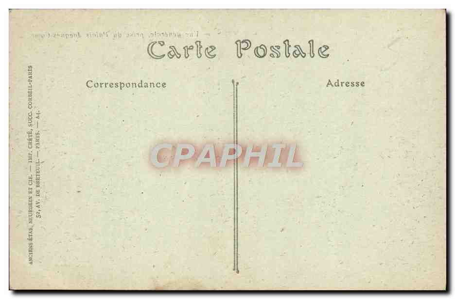 CPA Bourges Vue generale prise du Palais Jacques Coeur  — Rückseite