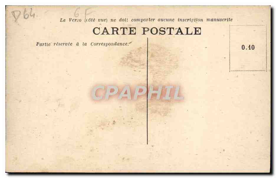 CPA Pau Le Chateau Henri IV La Grande Salle a manger  — Rückseite