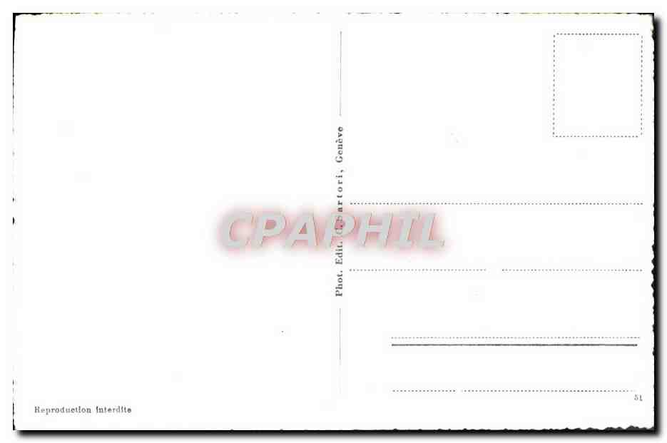 CPM Geneve la rade Bateau — Verso