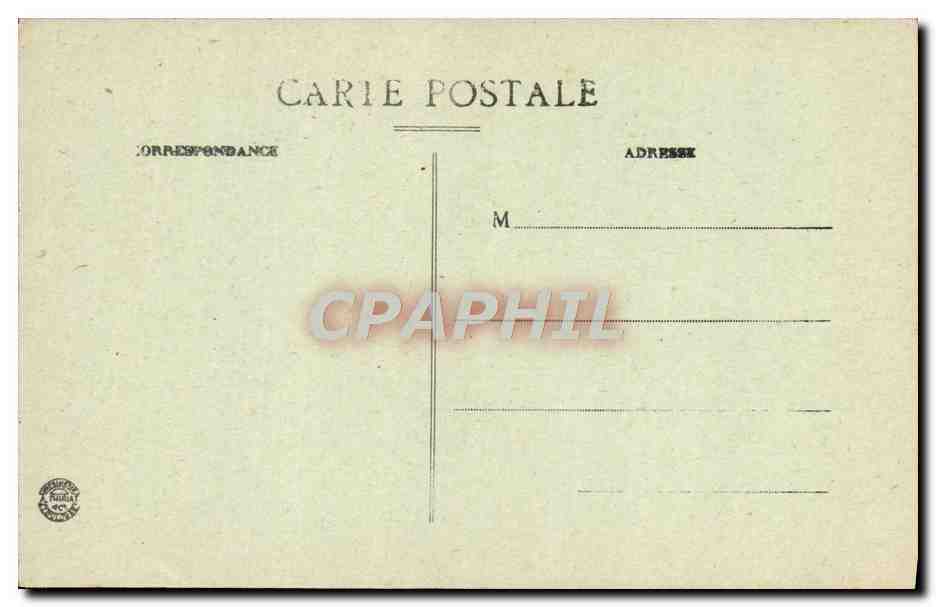 CPA Marseille Ascenseur de Notre Dame de la Garde  — Verso
