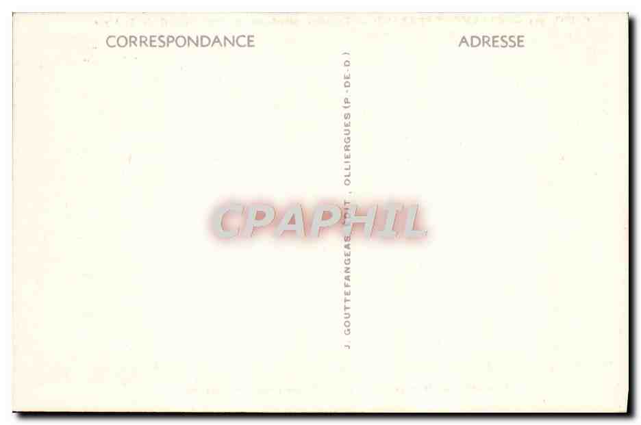 Clermont-Ferrand — Saint-Antoine dans sa grotte avec son inséparable compagnon — G.D'O. 393 — Reverso
