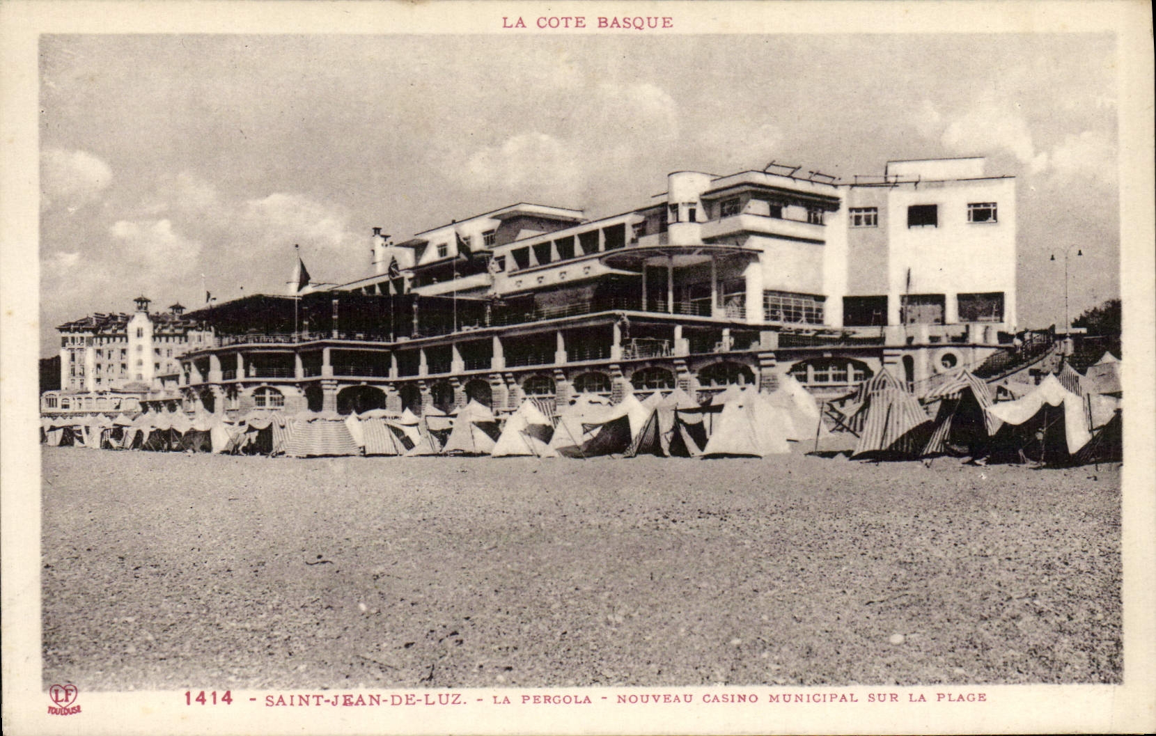 Saint-Jean-de-Luz — La Pergola, nouveau casino municipal sur la plage — Phototypie Labouche, Toulouse