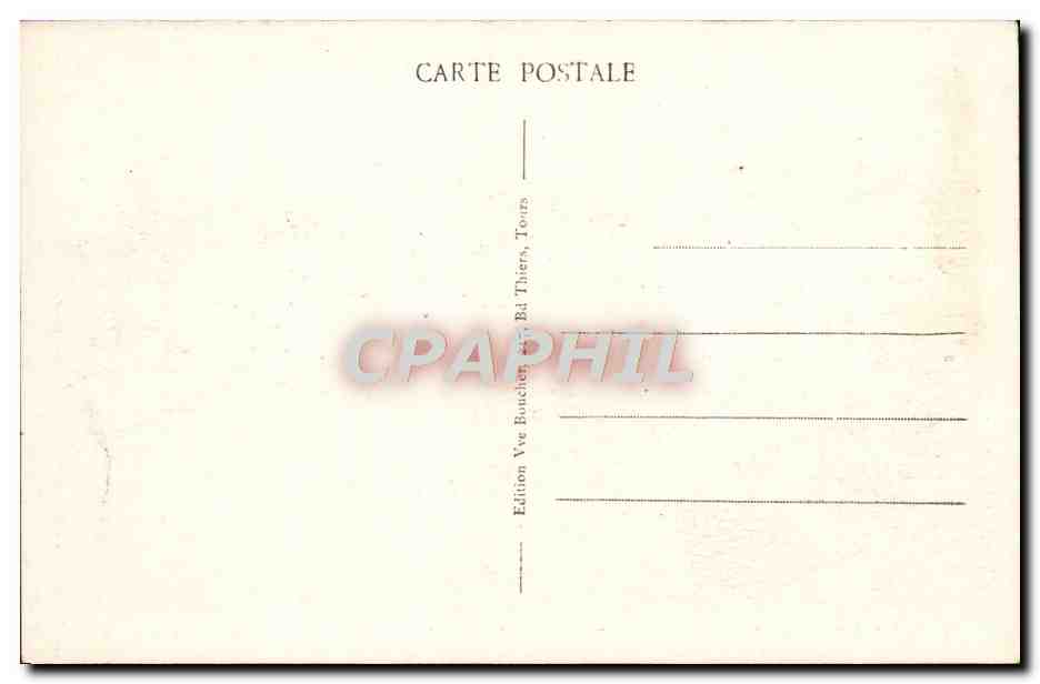 CPA Loches Le Chateau Renaissance dit Logis du roi — Rückseite