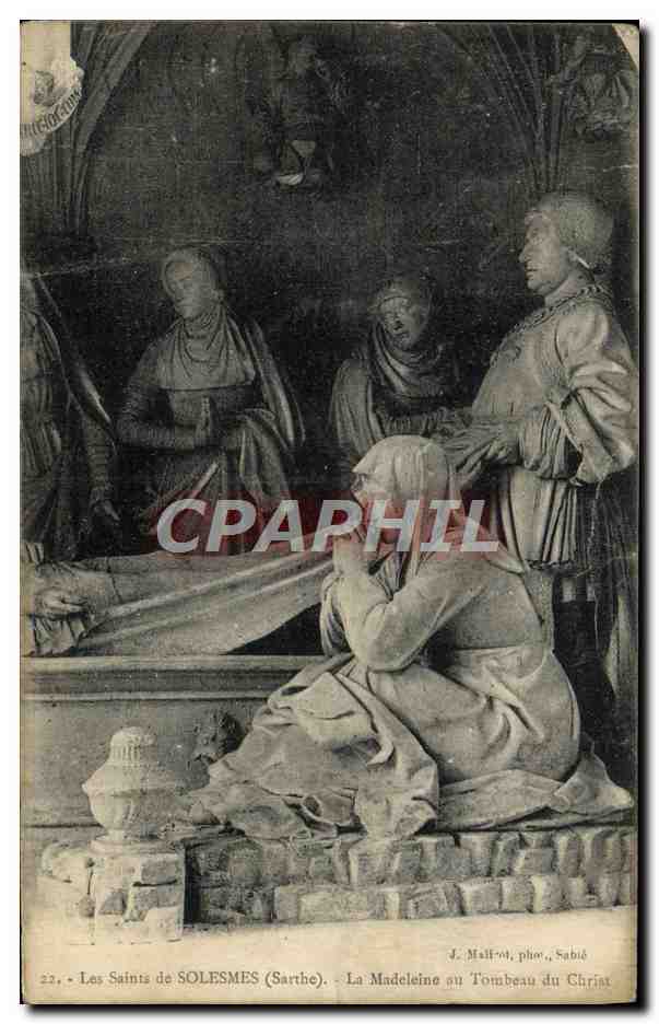 CPA Solesmes La Madeleine au Tombeau du Christ