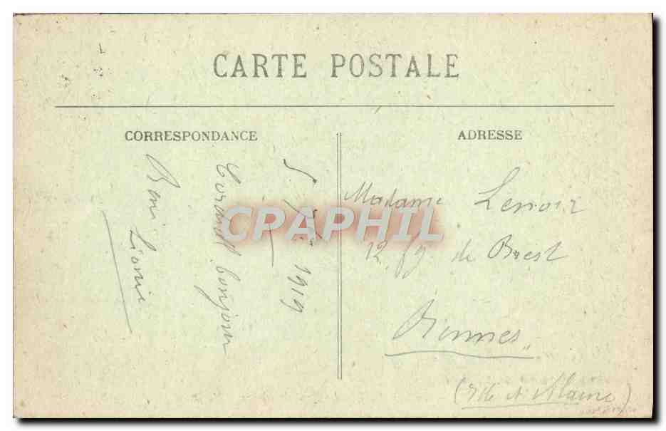 CPA Bordeaux Le Pont De Pierre — Verso