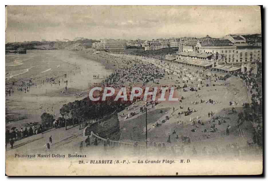 CPA Biarritz La Grande Plage