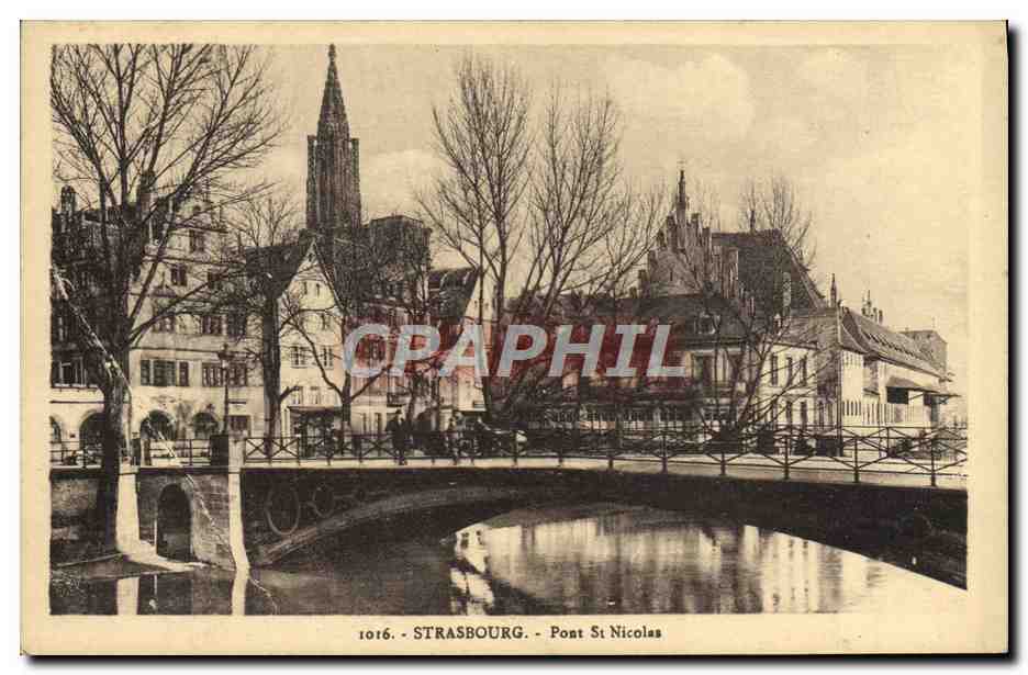 CPA Strasbourg Pont St Nicolas