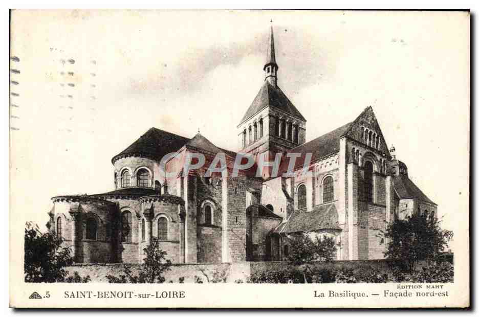 Saint-Benoît-sur-Loire — La Basilique — Façade nord-est — Édition Mahy