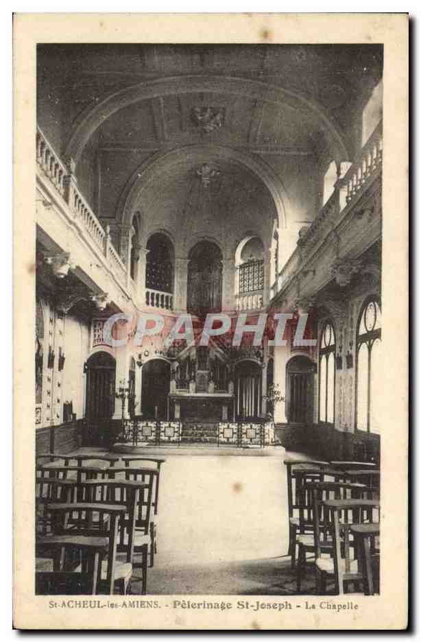 CPA St Acheul Les Amiens Pelerinage St Joseph La Chapelle