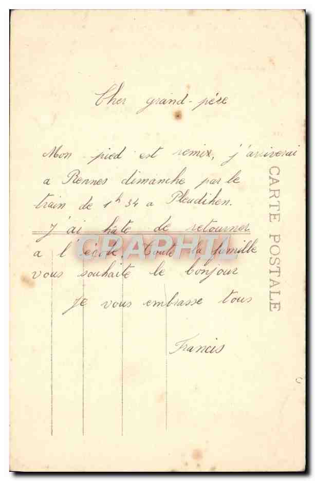 CPA St Acheul Les Amiens Pelerinage St Joseph La Chapelle — Back