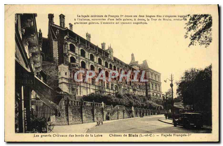CPA Les Grands Chateaux Des Bords De La Loire Chateau De Blois Facade Francois 1er