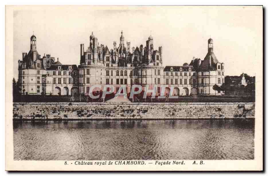 CPA Chateau Royal De Chambord Facade Nord