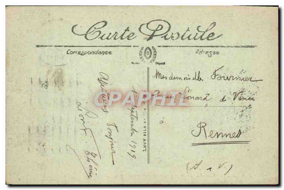 CPA Nantes Vue Panoramique — Rückseite