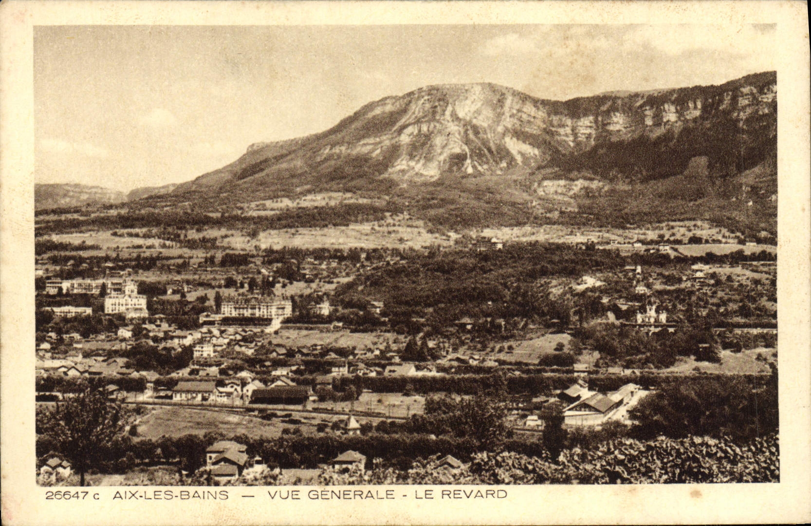 CPA Aix Les Bains Vue Generale Le Revard