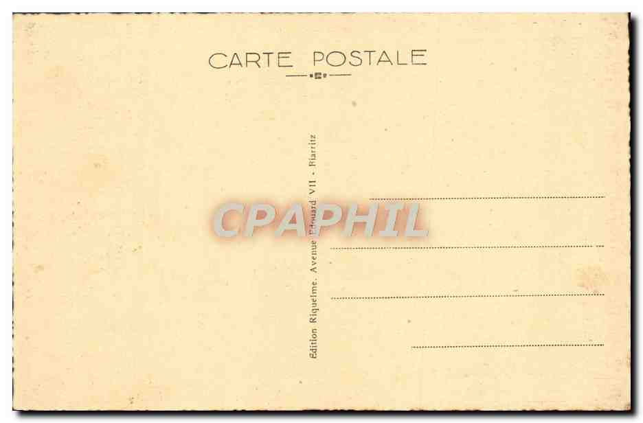 CPA Biarritz Vue Generale De la Grande Plage — Verso