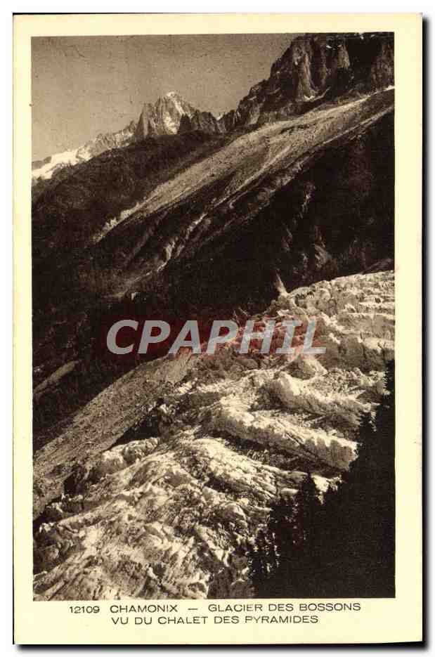CPA Chamonix Glacier Des Bossons Vu Du Chalet Des Pyramides