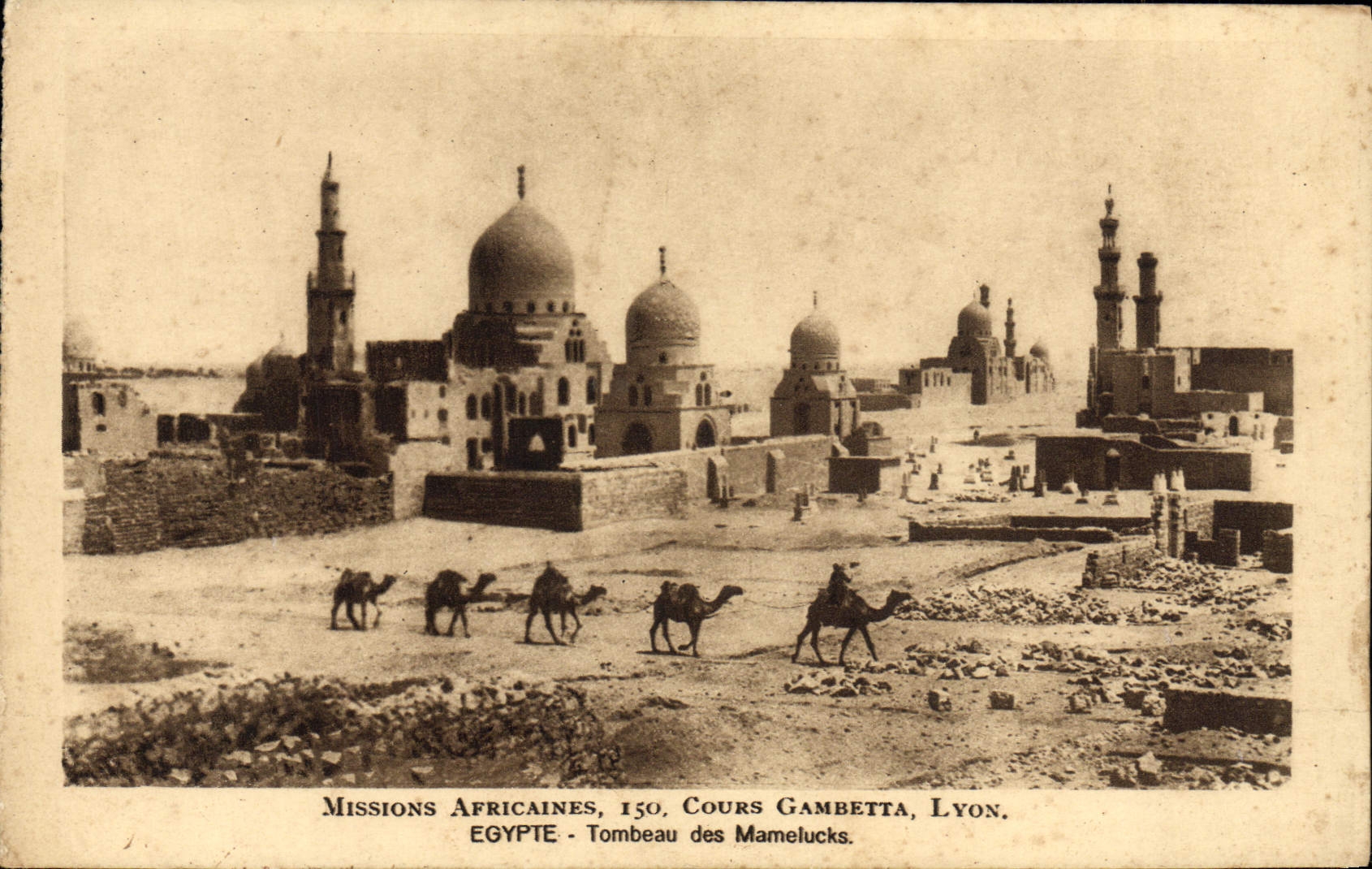 Égypte - Tombeau des Mamelouks — Missions Africaines, 150, Cours Gambetta, Lyon.