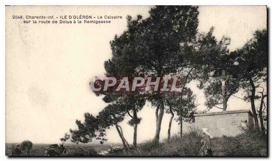 Ile d'Oléron - Le Calvaire sur la route de Dolus à la Remigeasse — éditeur inconnu, n° 2048