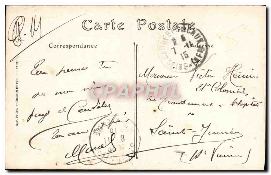 CPA Caudebec En Cuax La Ville Et La Seine  — Rückseite
