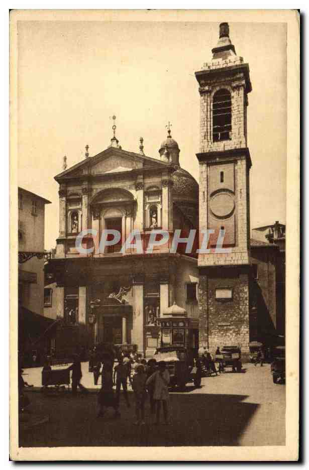 CPA Nice Cathedrale Sainte Reparate Enfants