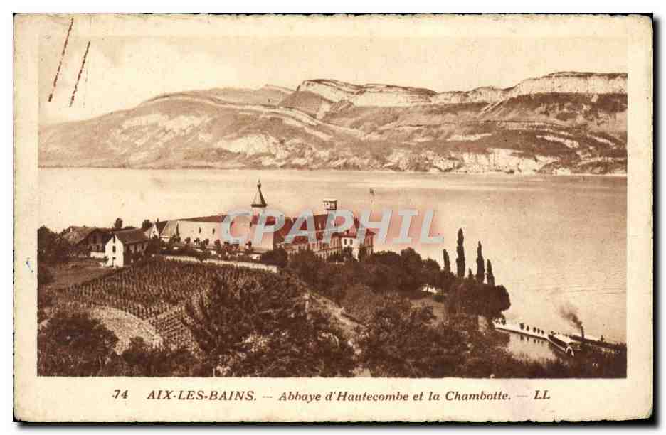 CPA Aix Les Bains Abbaye DHautecombe Et La Chambotte