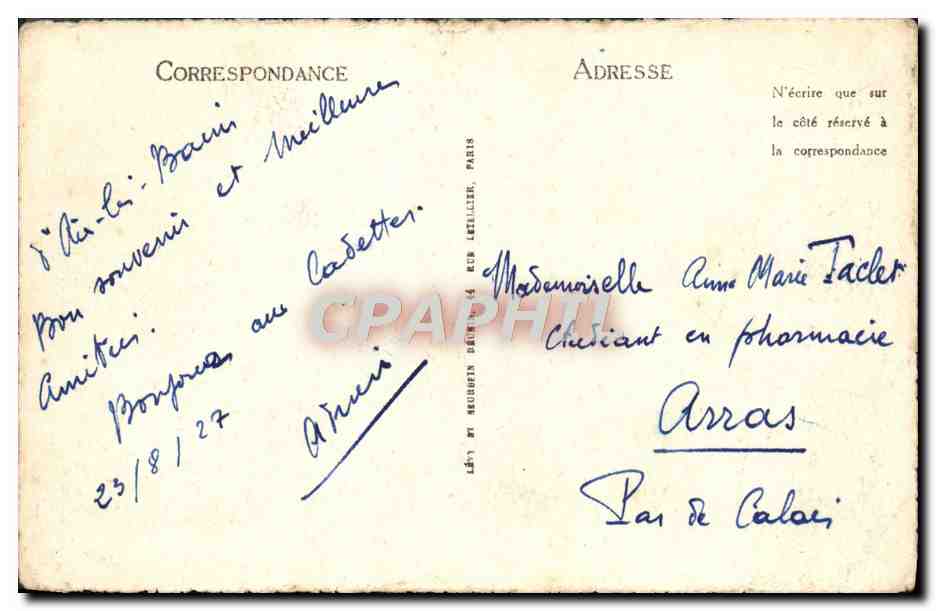 CPA Aix Les Bains Abbaye DHautecombe Et La Chambotte — Verso