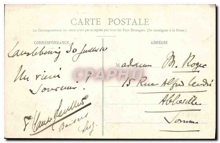 CPA Un Poste Alpin En Savoie La Turraz — Rückseite