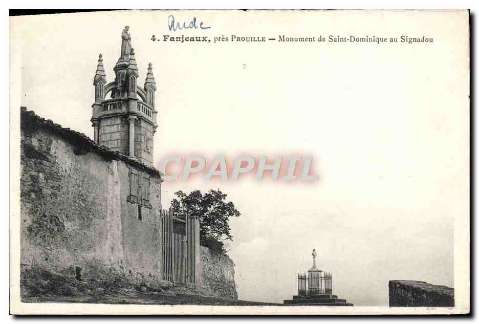 Fanjeaux, près Prouille — Monument de Saint-Dominique au Signadou