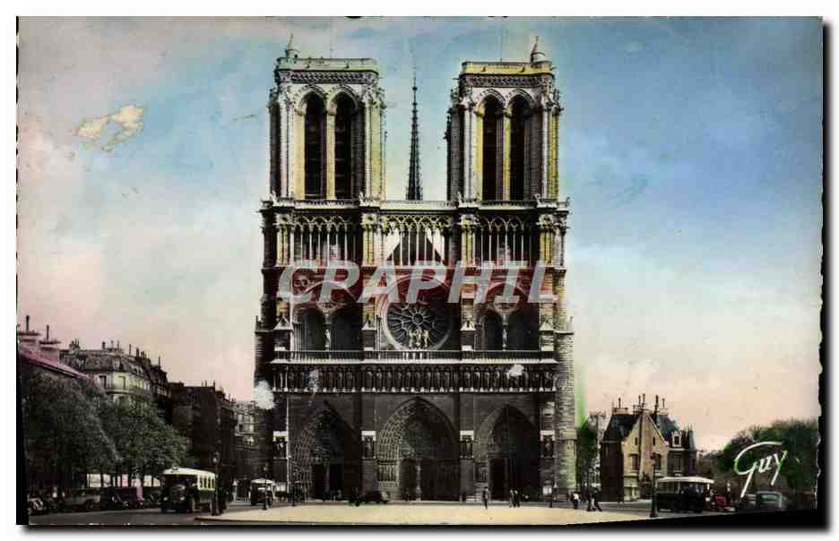 CPM Merveilles Cathedrale Notre Dame Et Le Parvis Paris