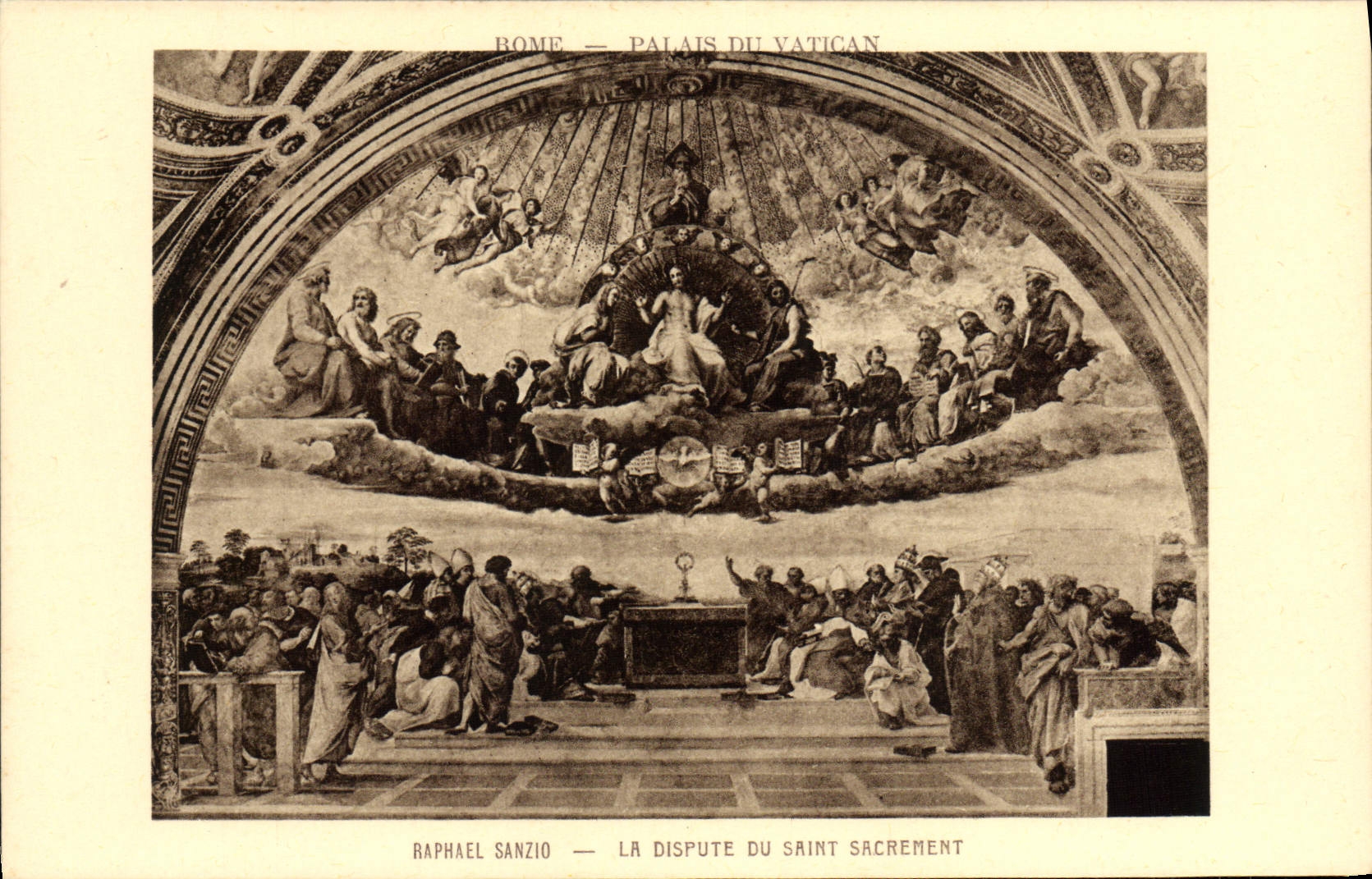 CPA Raphael Sanzio La Dispute Du Saint Sacrement
