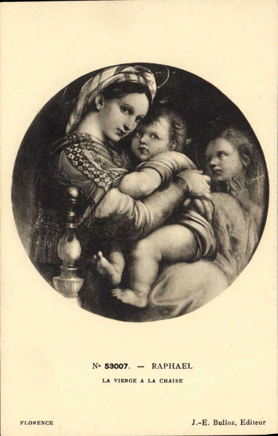 CPA Raphael la vierge a la Chaise 