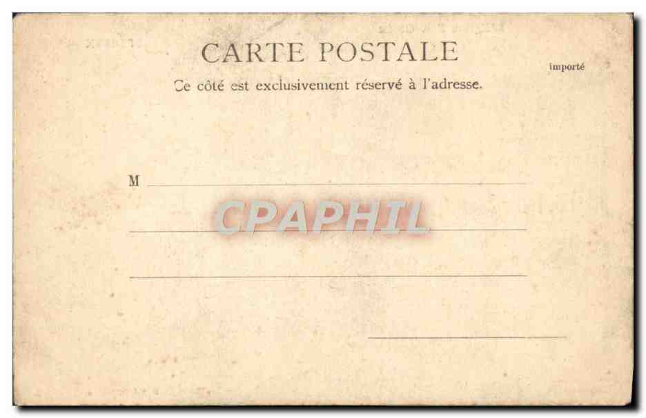 CPA Bordeaux L'Eglise Ste Croix Attelage Cheval — Verso