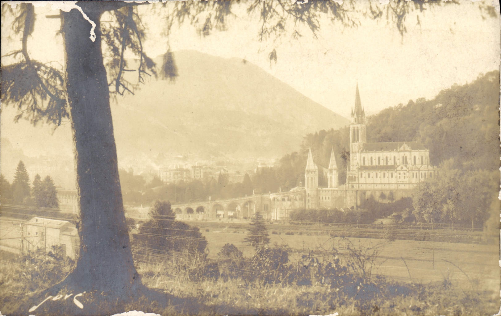 CPA Lourdes La Basilique