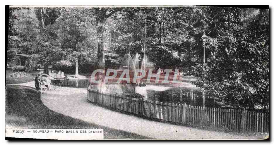 CPA Vichy Nouveau Parc Bassin Des Cygnes