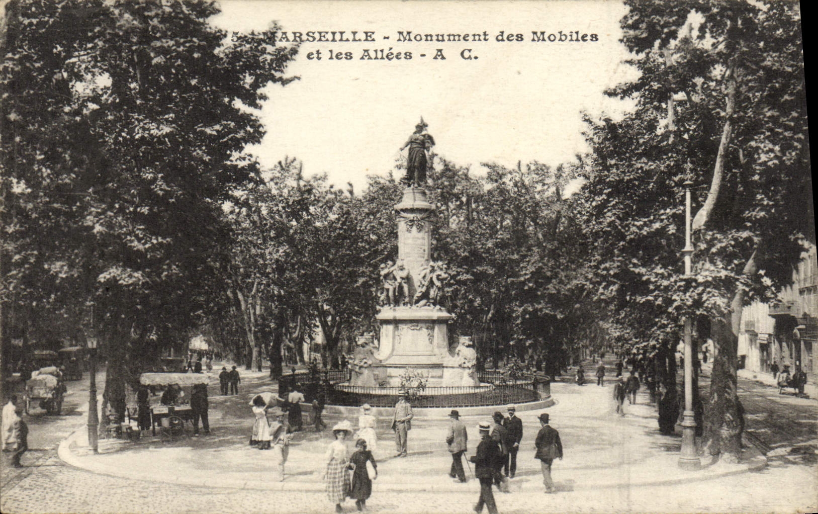 Marseille - Monument des Mobiles et les Allées - A. C.