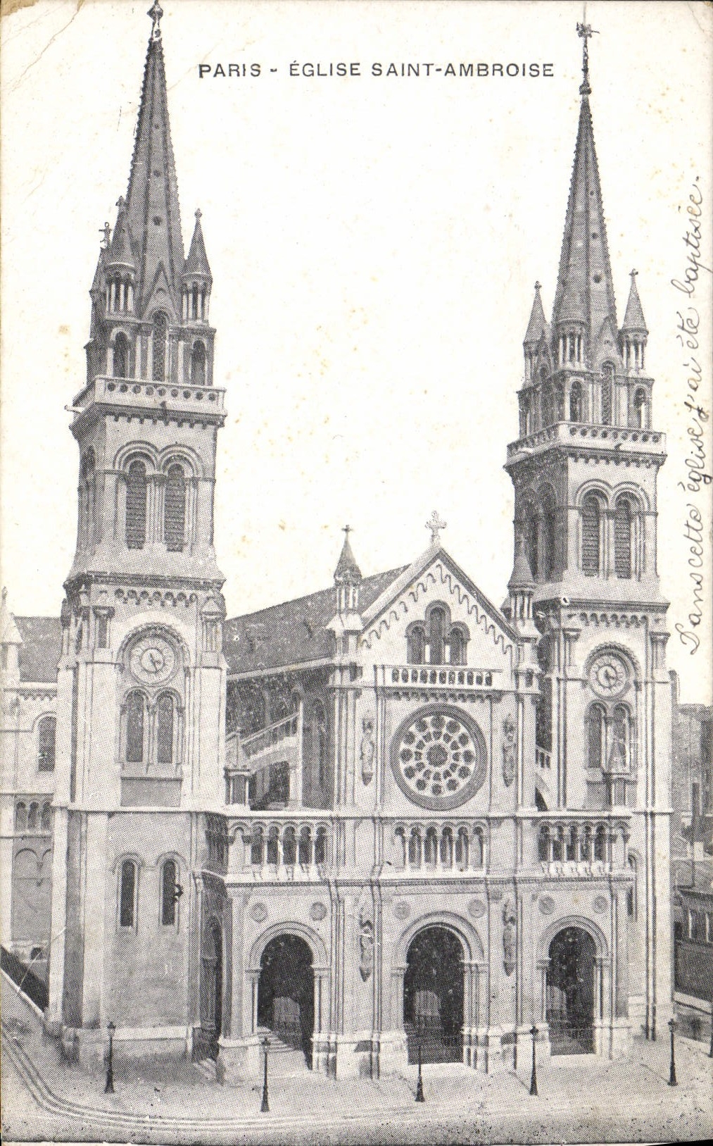 CPA Paris Eglise Saint Ambroise